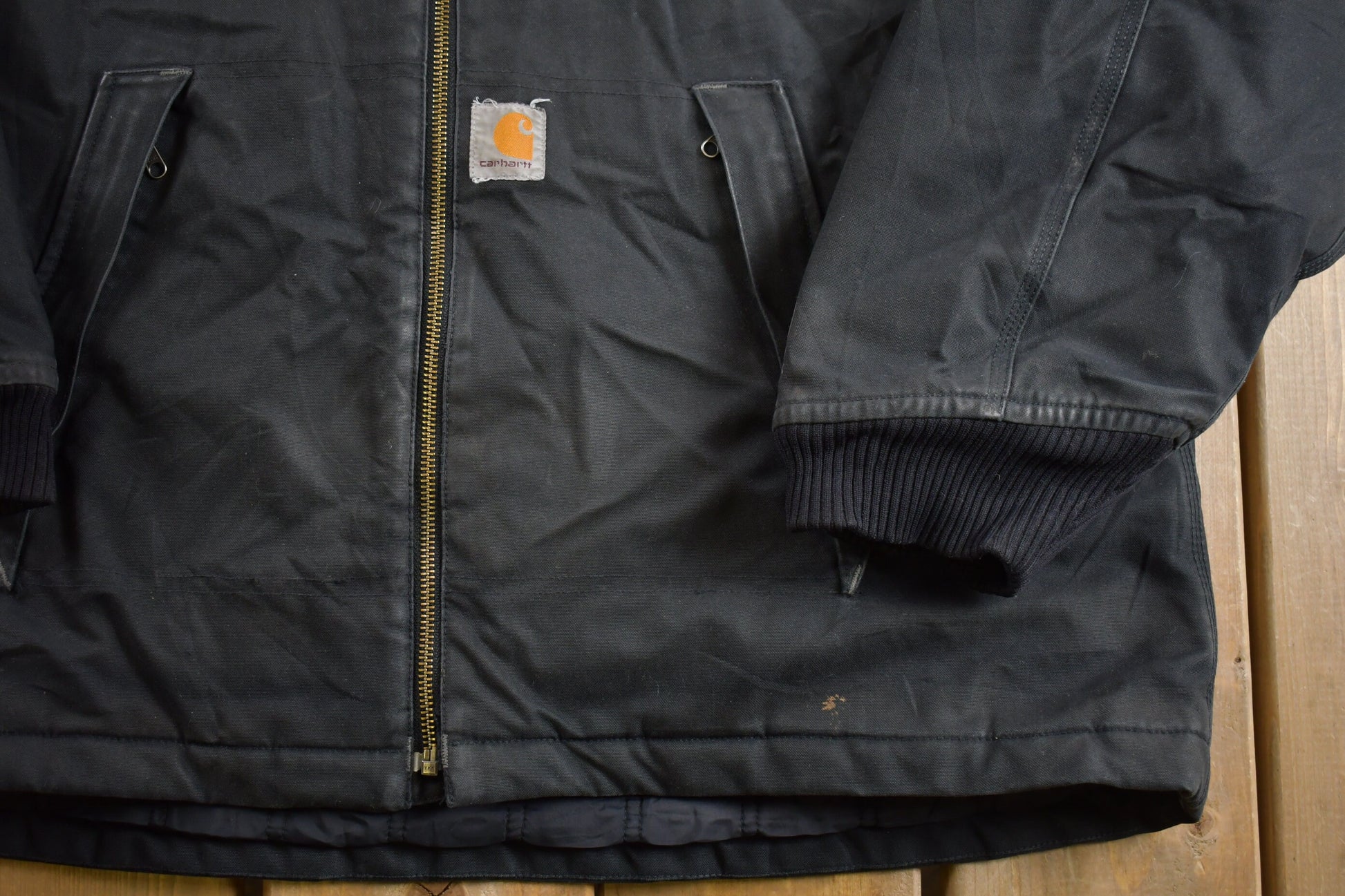 Vintage 90's Carhartt Quick Duck Hooded Jacket /