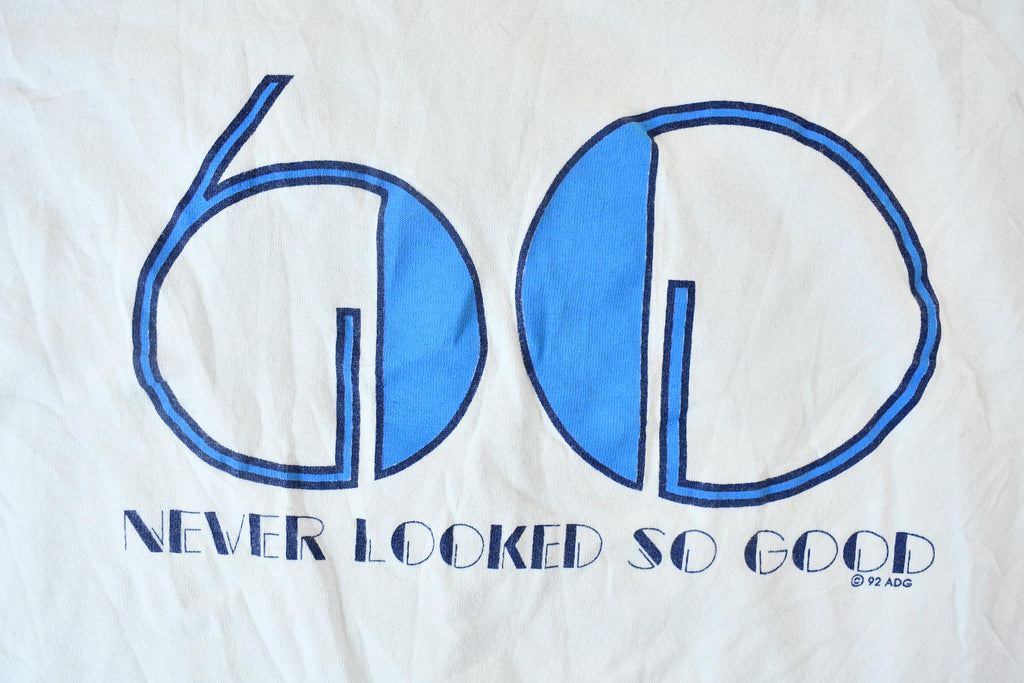 Vintage 1992 60 Never Looked So Good Single Stitch Graphic T-Shirt