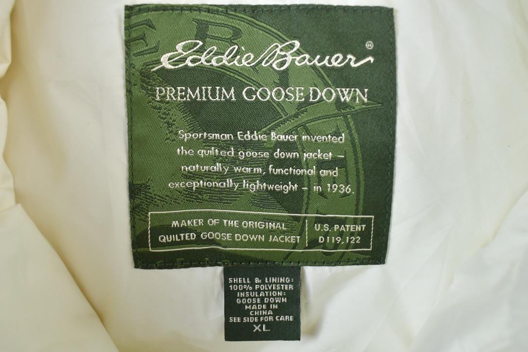 Vintage Y2K Eddie Bauer Premium Goose Down Puffer Jacket Vest