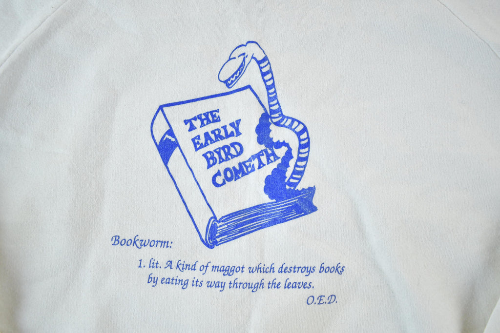 Vintage 1990s Dalhousie University English Book Worm Crew Neck
