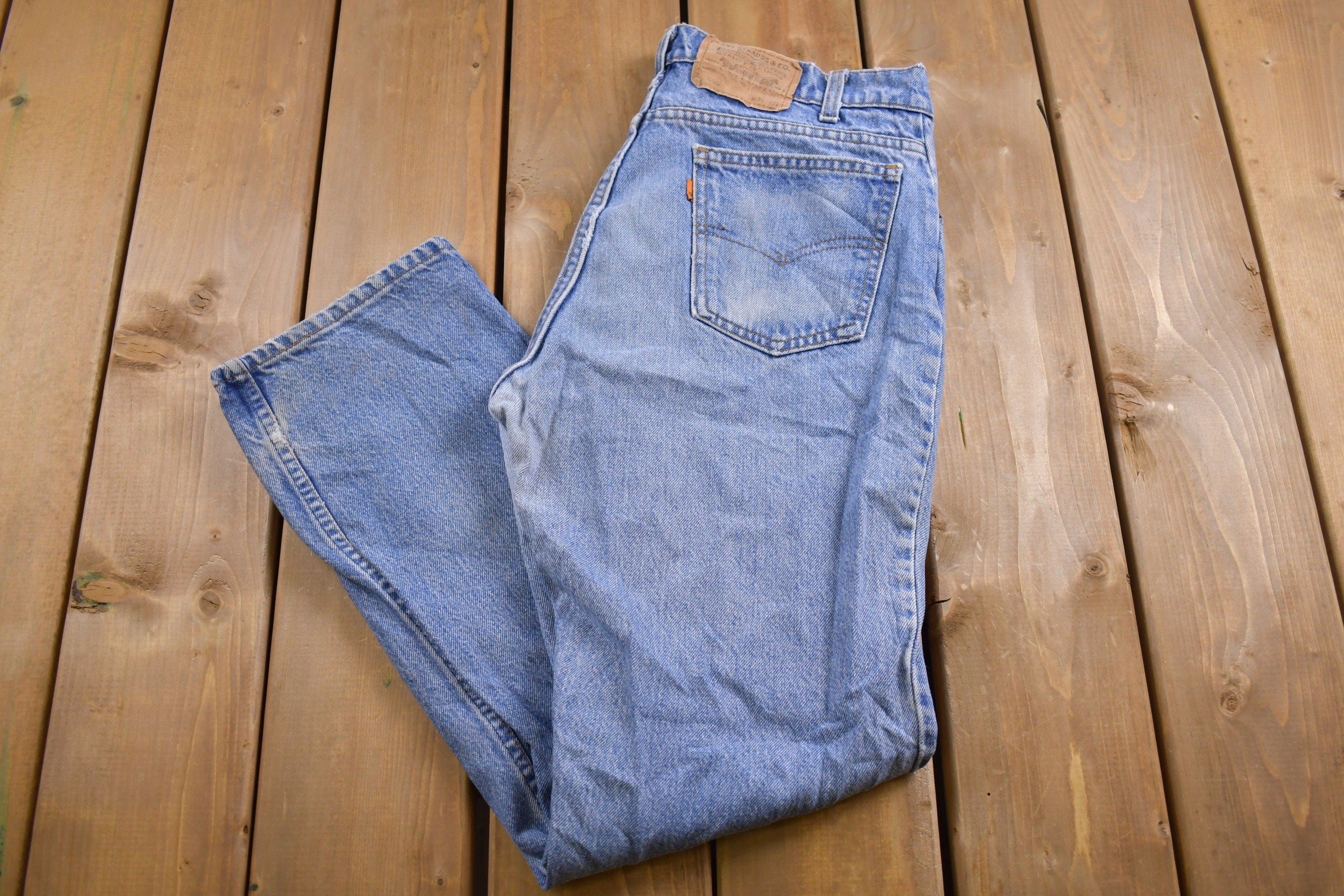 Vintage 1990s Levi's 509 Orange Tab Jeans Size 32 x 30