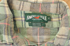 Vintage 1990s American Eagle Plaid Button Up Shirt Men's XL