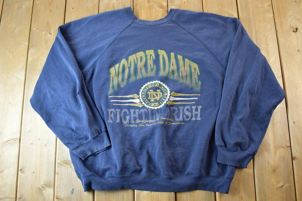 Vintage 1990s Notre Dame University Collegiate Crewneck