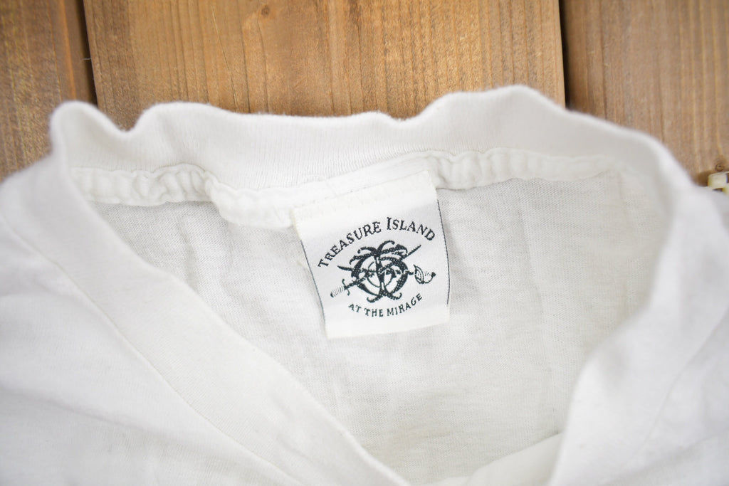Vintage 1990s Treasure Island Las Vegas Souvenir T Shirt  Streetwear  Made In USA  Vacation Tee  Travel T Shirt