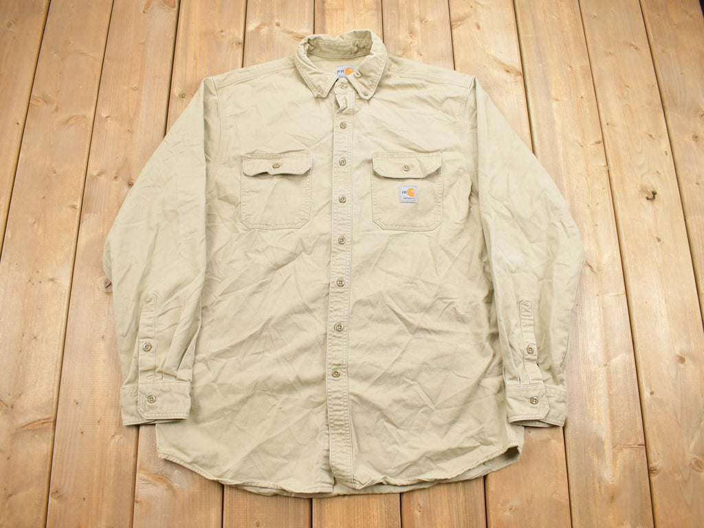 Vintage Y2K Carhartt Flame Resistant Button Up Shirt