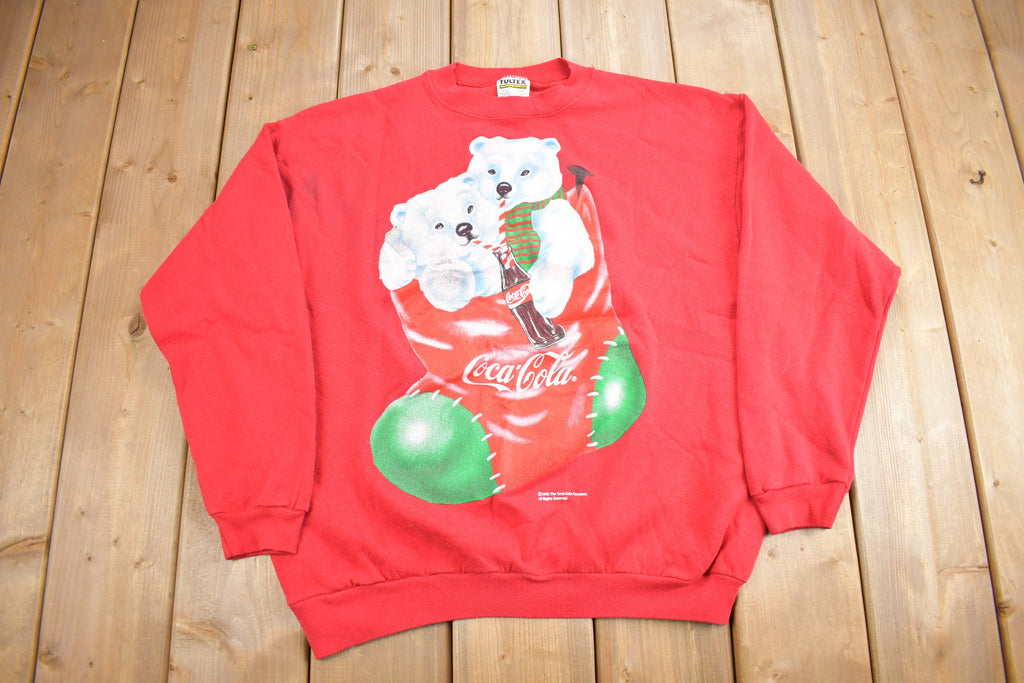 Vintage 1995 Coca Cola Polar Bear Crewneck Sweatshirt