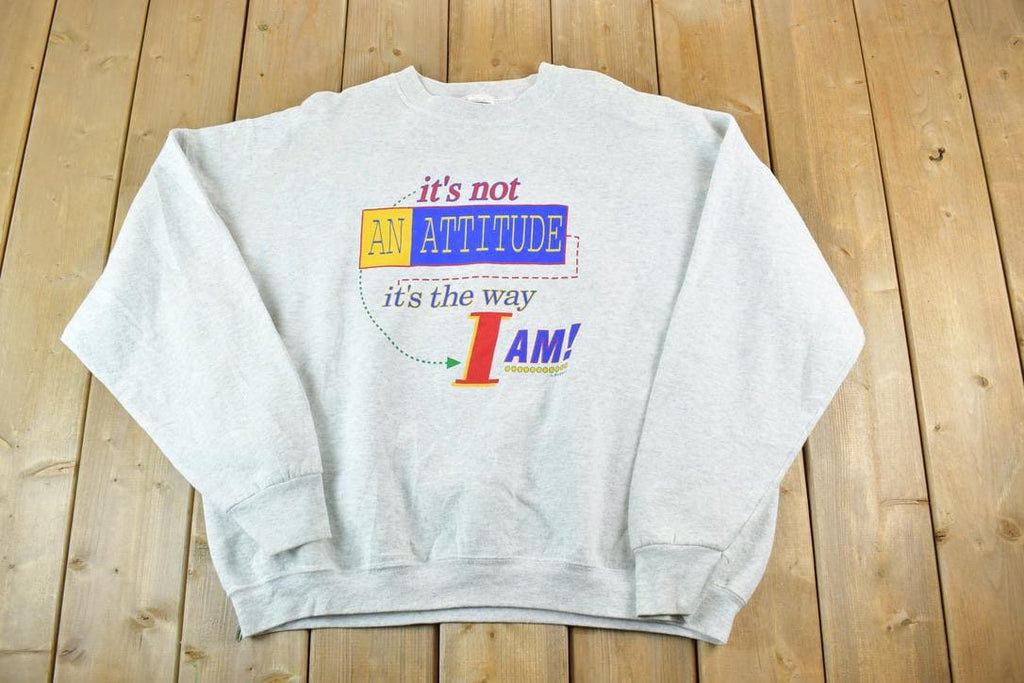 Vintage 1990s Attitude Souvenir Crewneck Sweatshirt