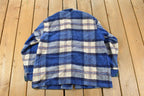 Vintage 1980s Wool Flannel Shirt Jacket Men's Medium