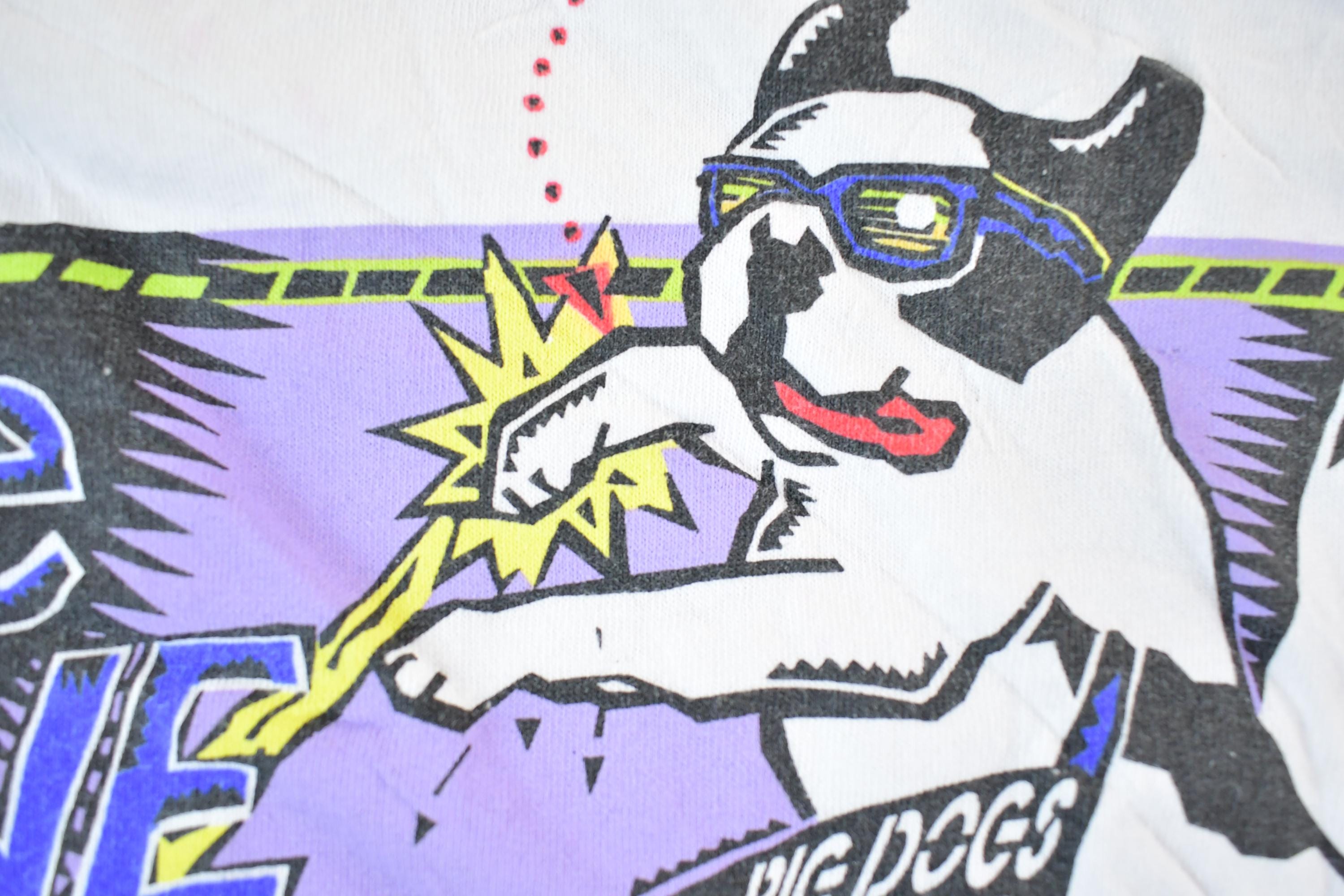 Vintage 1990s Big Dogs Volleyball Rise Above Competition Souvenir T-Shirt Mens XL