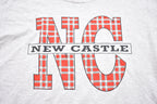 Vintage 1990s New Castle Plaid Graphic T-Shirt