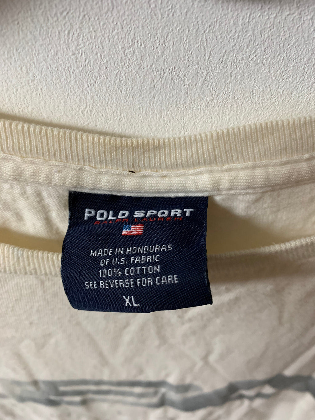 Vintage 1990s Polo Sport Ralph Lauren USA Graphic T Shirt