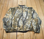 Vintage 1990s Duxbak Forest Camo Zip Up Hunting Jacket
