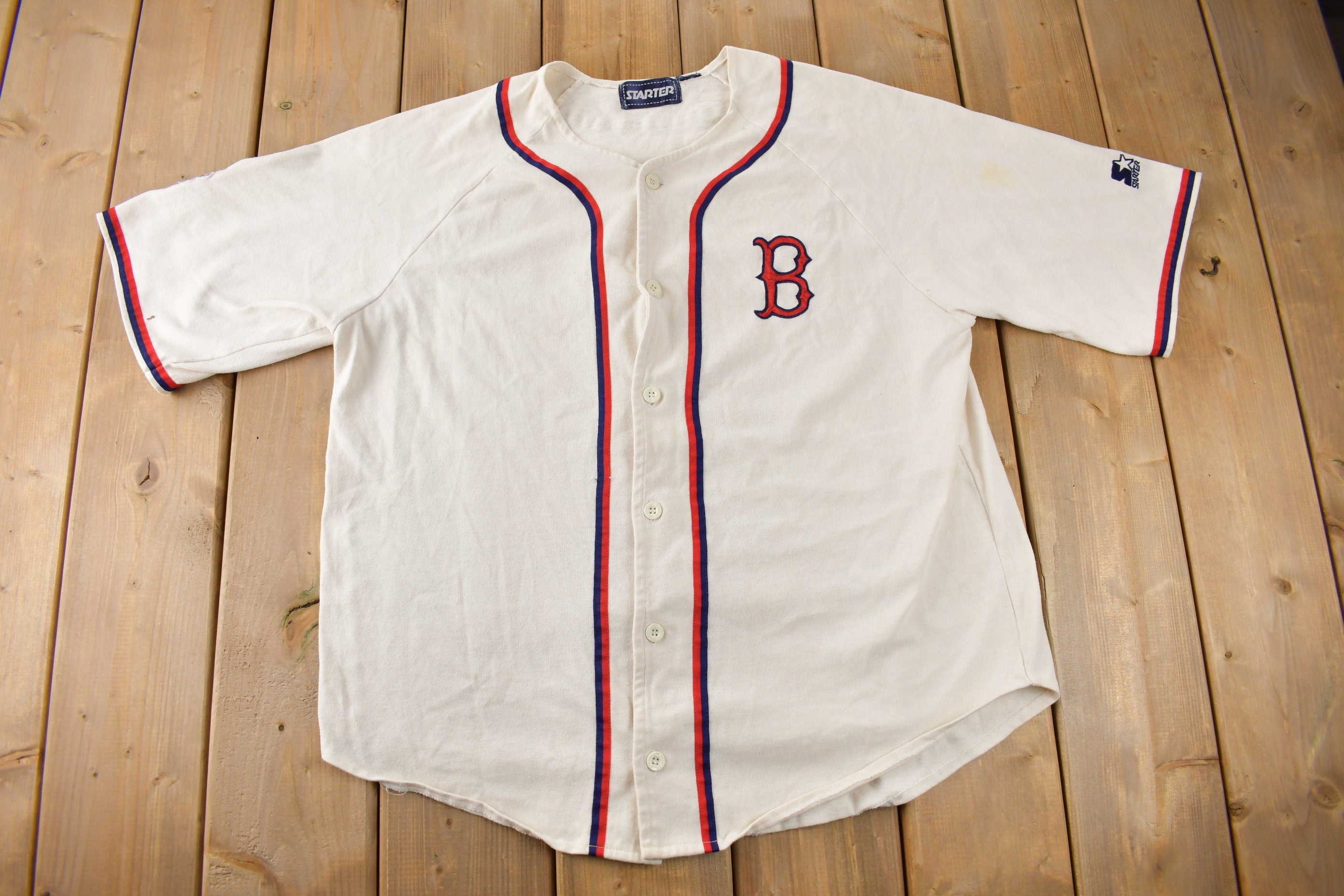 Vintage 1980s Boston red Sox MLB Baseball Starter Jersey Size XL