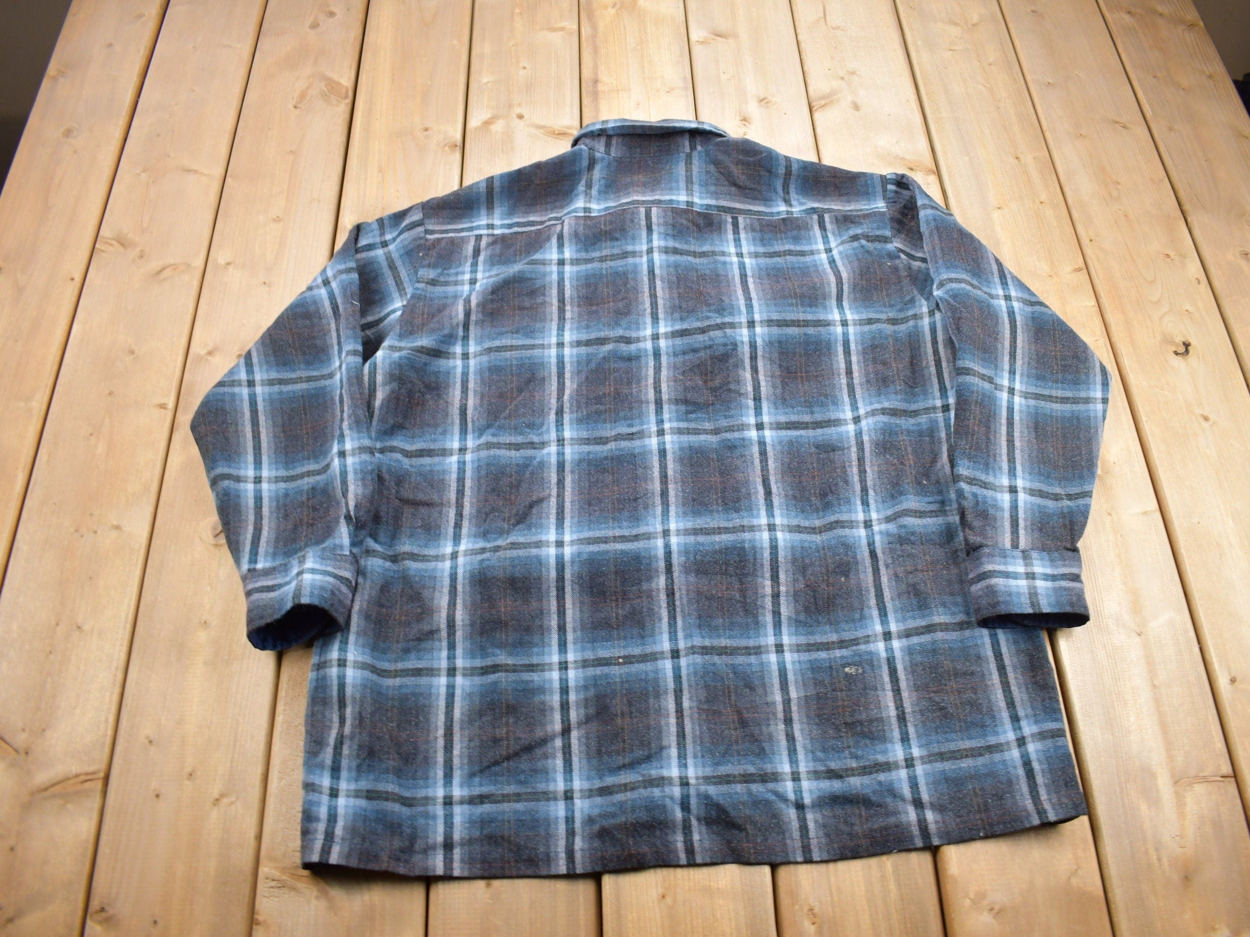 Vintage 1990s Boulevard For Big Man Lined Button Up Shirt