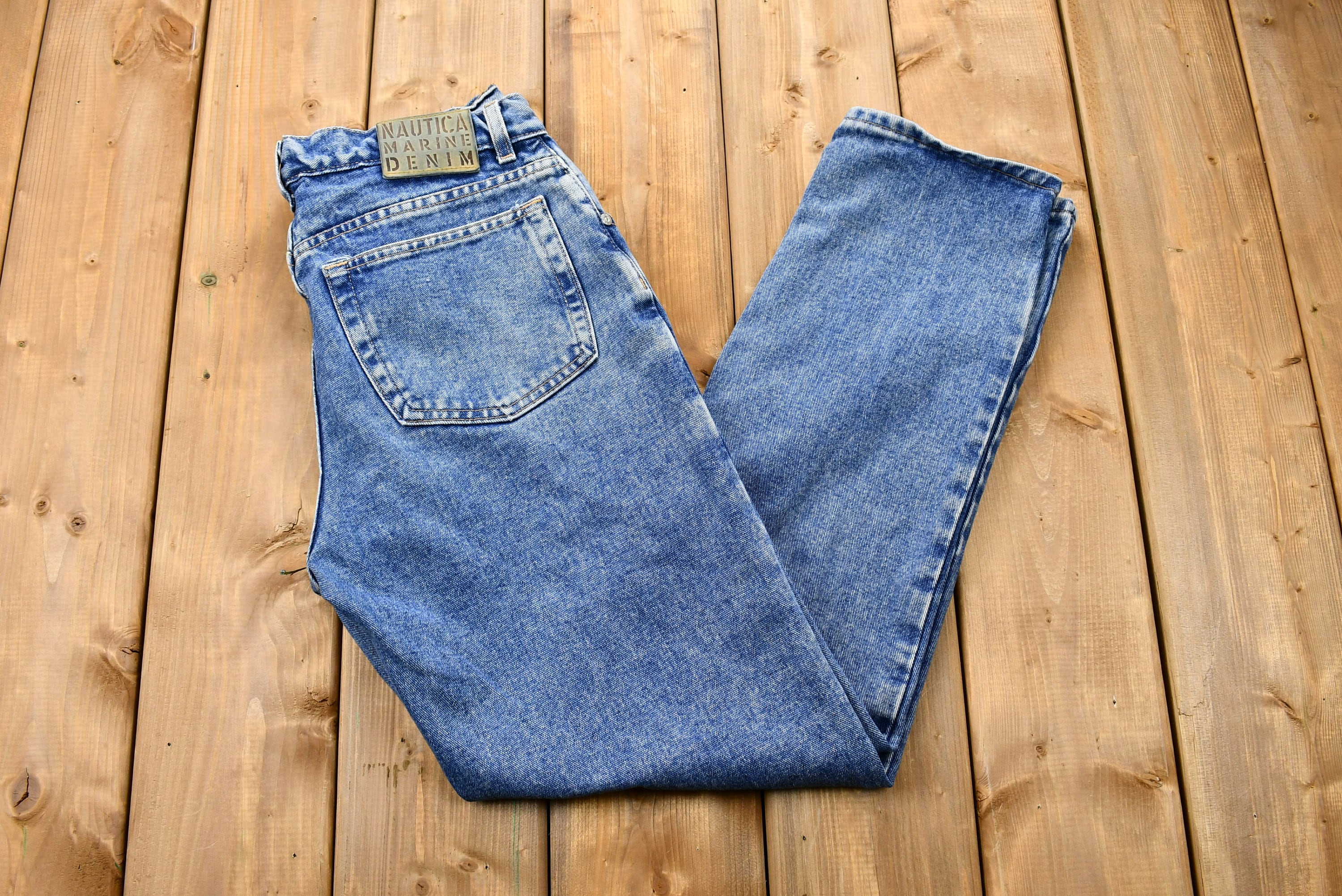 Vintage 1990s Nautica Mid-Wash Relaxed Fit Mom Jeans