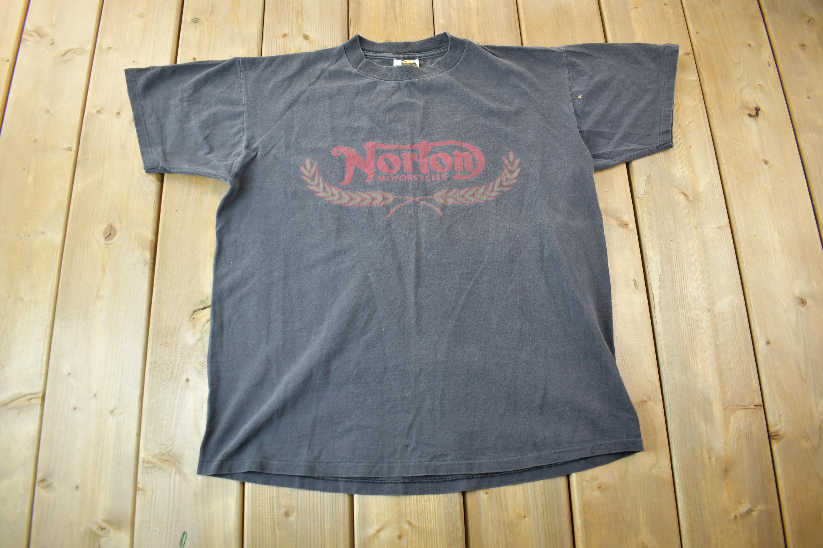 Vintage 1990s Norton Motorcycles Graphic T-Shirt