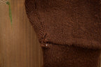 Vintage 1990s Knitted Brown Cardigan Sweater