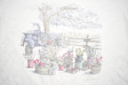 Vintage 1990s Northern Reflections Flowers For Sale Drawing Graphic T-Shirt