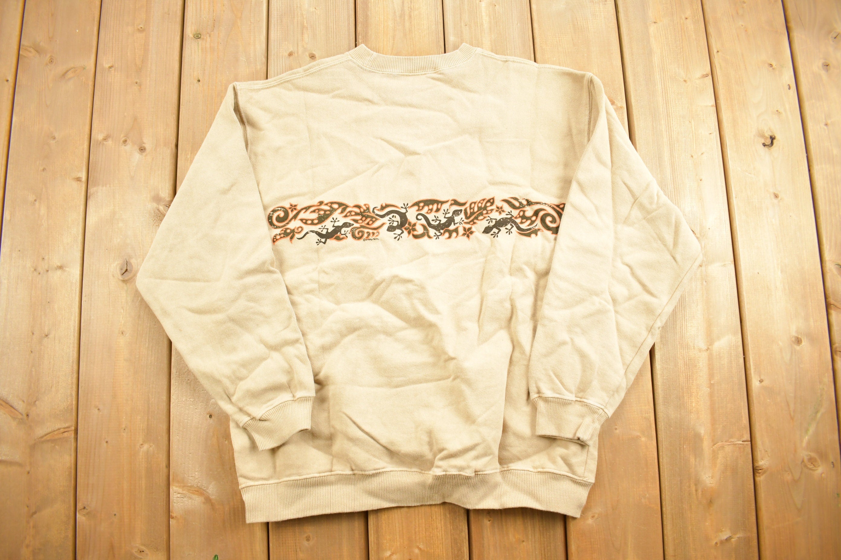Vintage 1990s Palm Springs Themed Novelty Crewneck Sweatshirt