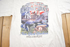 Vintage 1998 MLB Baseball New York Yankees World Series Starter Graphic T-Shirt Made In USA