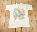 Vintage 1980s African Lion Safari Graphic Single Stitch T-Shirt Made In Canada