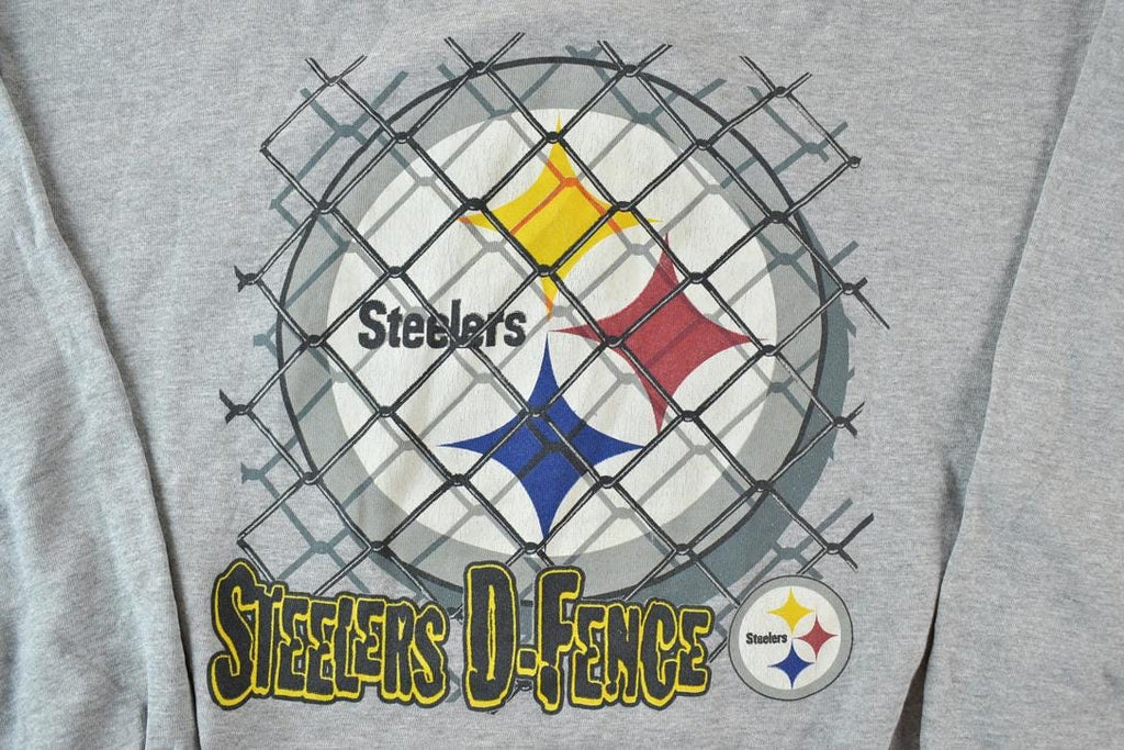 Vintage 1990s Steelers D Fence NFL Crewneck Sweatshirt