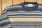 Vintage 1990s INXS Knitted Sweater  Vintage 90s Crewneck  Pattern Sweater  Made In Canada  All Over Print  Pullover
