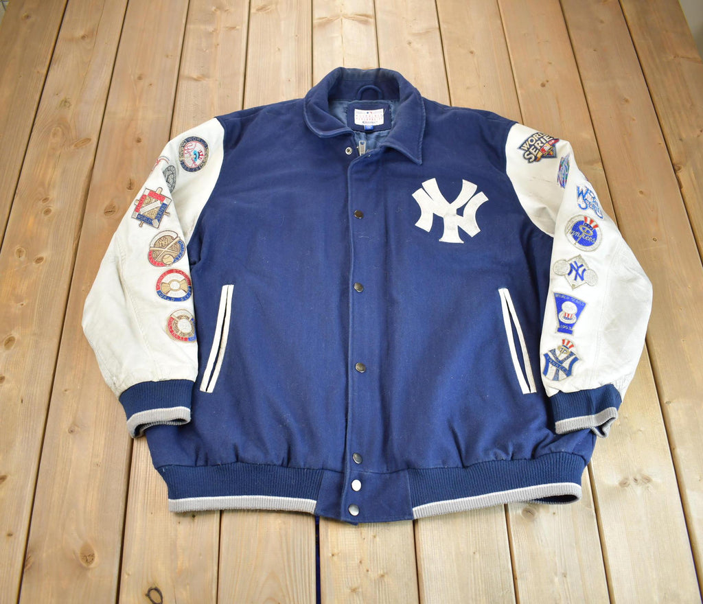 Vintage 2000s MLB New York Yankees 27 Time World Series Champion Embroidered Letterman