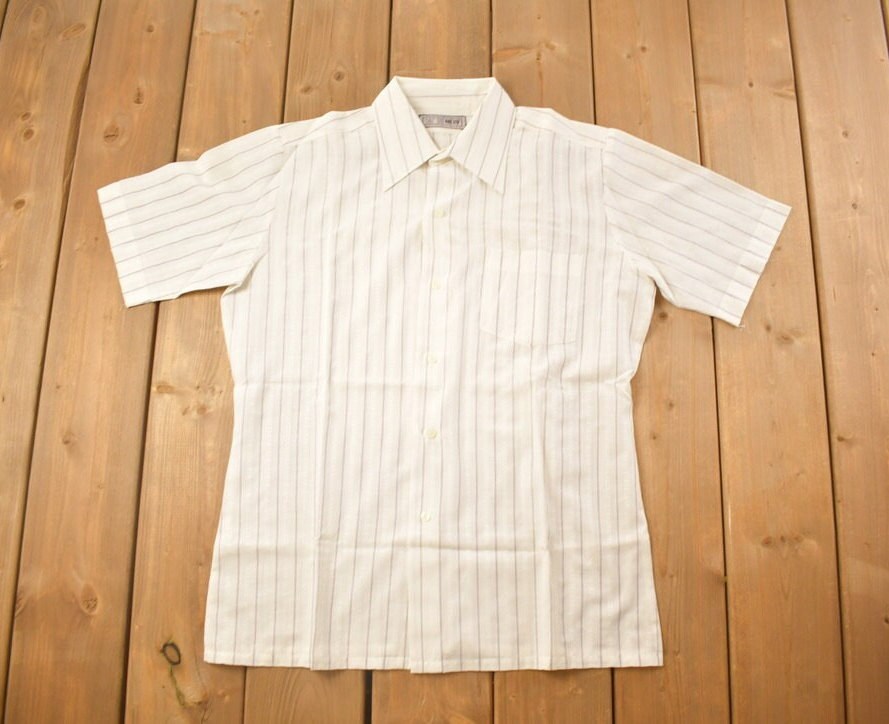 Vintage 1990s Striped Button Up Shirt