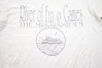 Vintage 1990s River Of Fun & Games The Mississippi Graphic T-Shirt