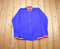 Vintage 1990s Blank Zip Up Athletic Sweatshirt