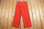 Vintage 1970's Act III Polyester Wool Trousers Size 26 x 27