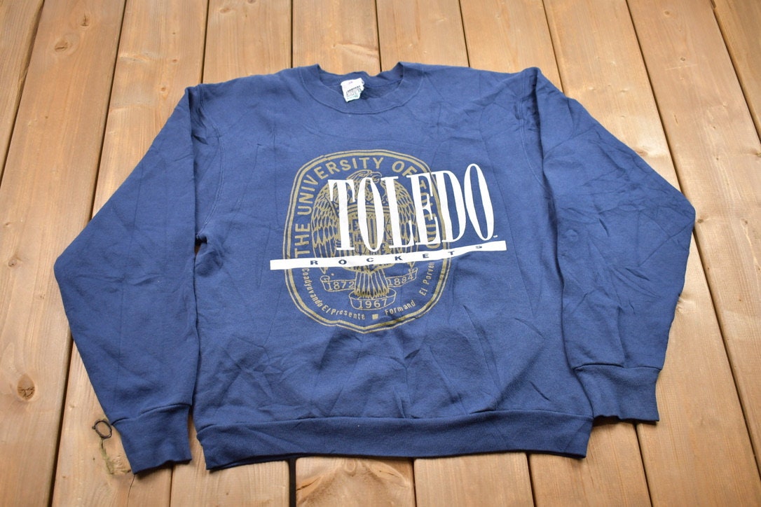 Vintage 1990s University Of Toledo Rockets Collegiate Crewneck
