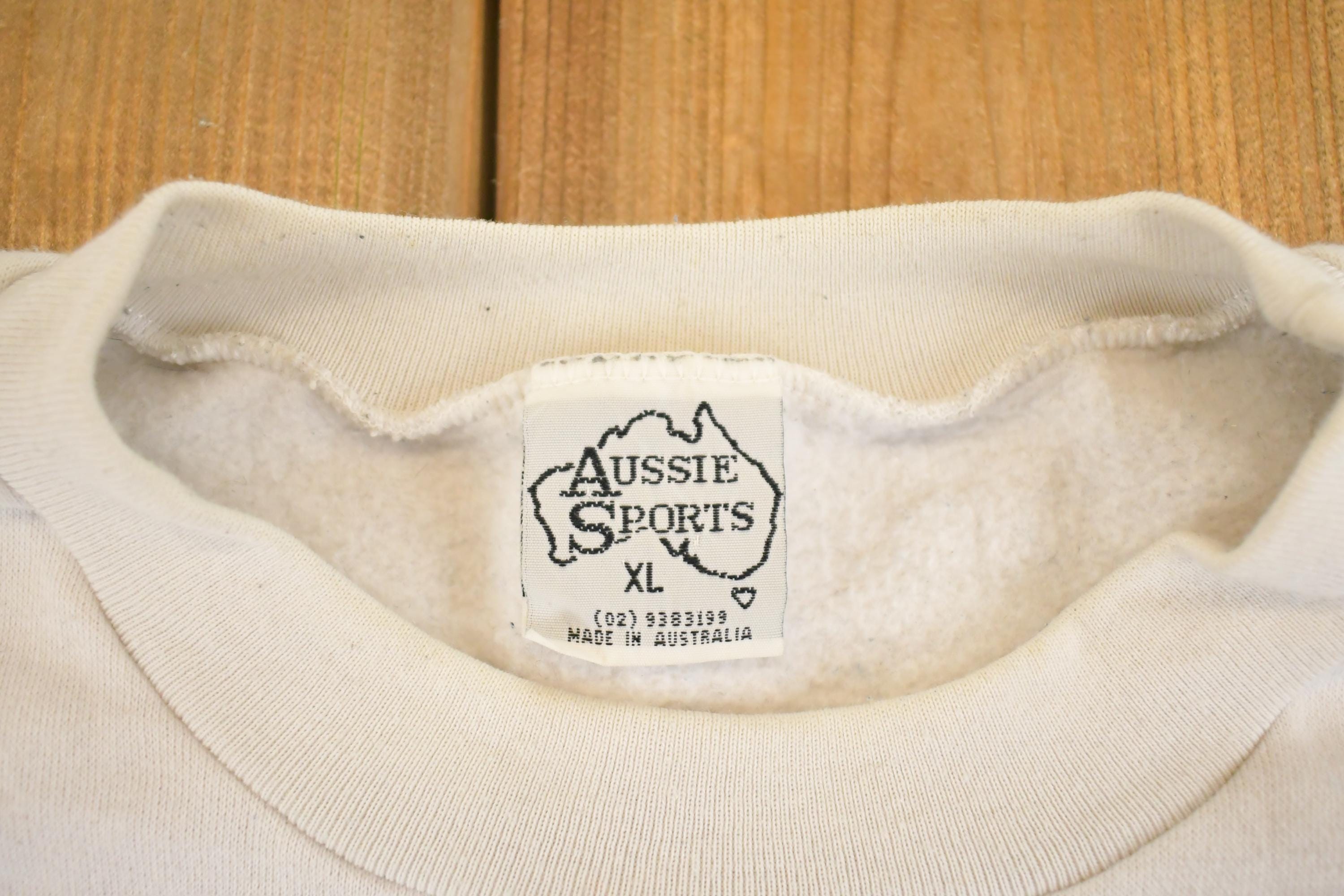 Vintage 1980s Outback Ballooning Australia Souvenir Crewneck Sweatshirt Mens L