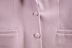 Vintage 1980s Chiara Boni Lavender Wool Button Up Jacket Size 44