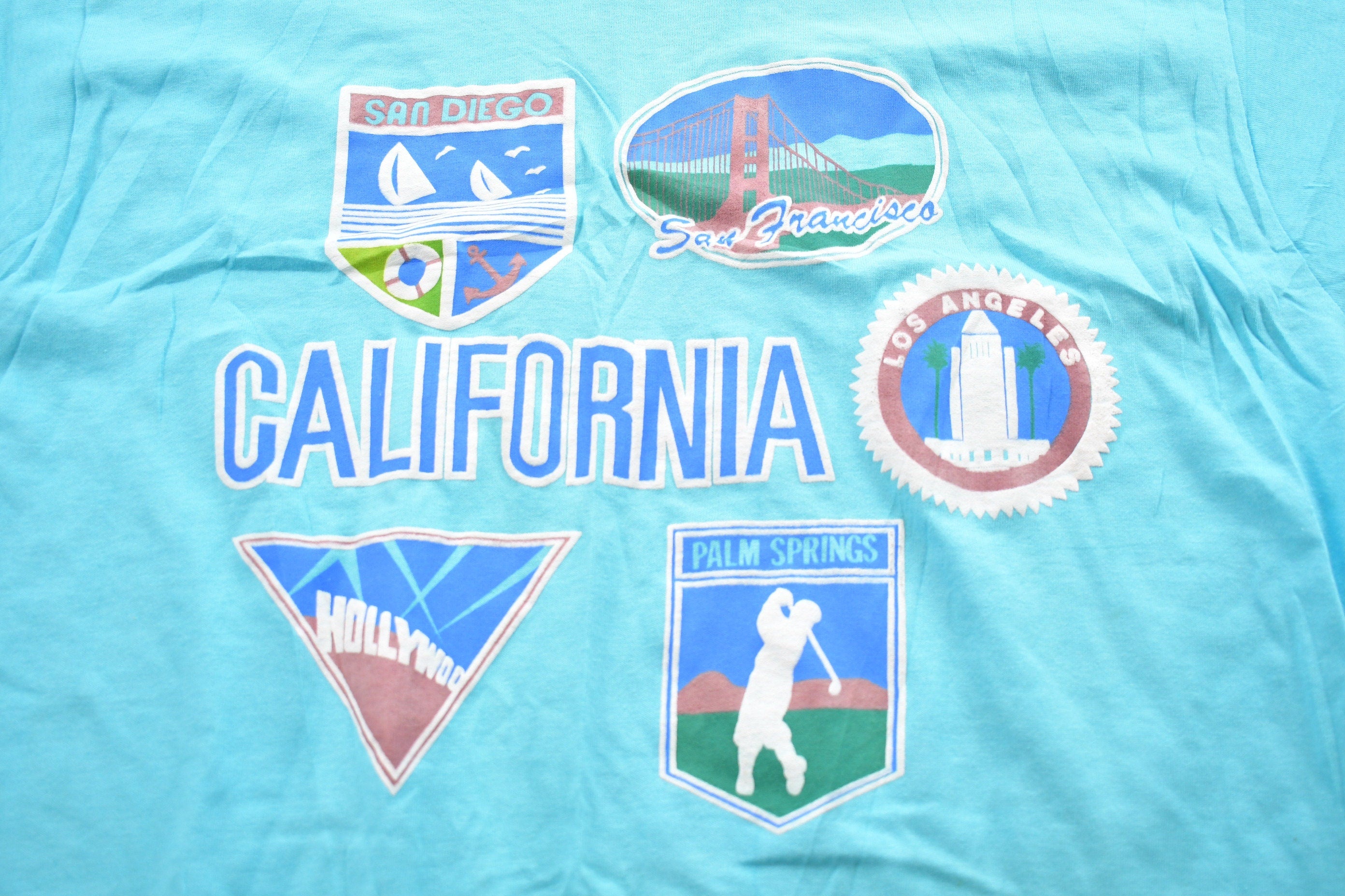 Vintage 1990s San Diego San Francisco California Graphic T-Shirt