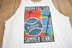 Vintage 1990s Nakoma Golf Club Tennis Graphic Tank Top Shirt