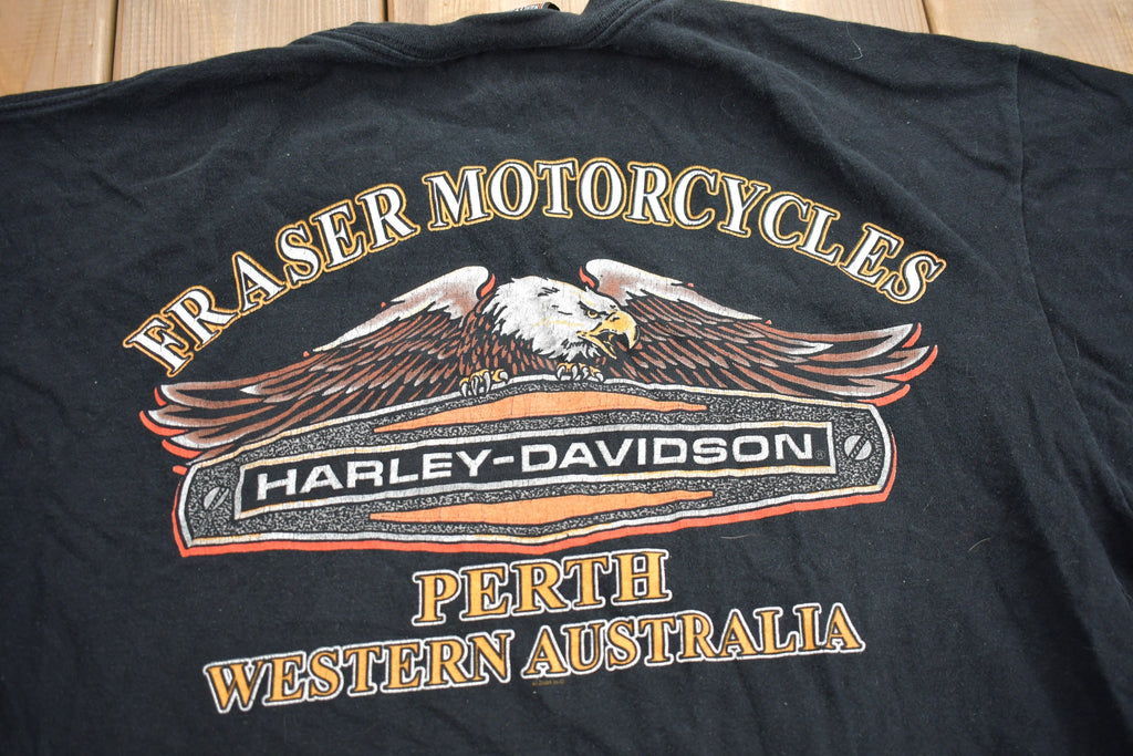 Vintage 2002 Fraser Motorcycles Harley Davidson Perth Australia T-Shirt
