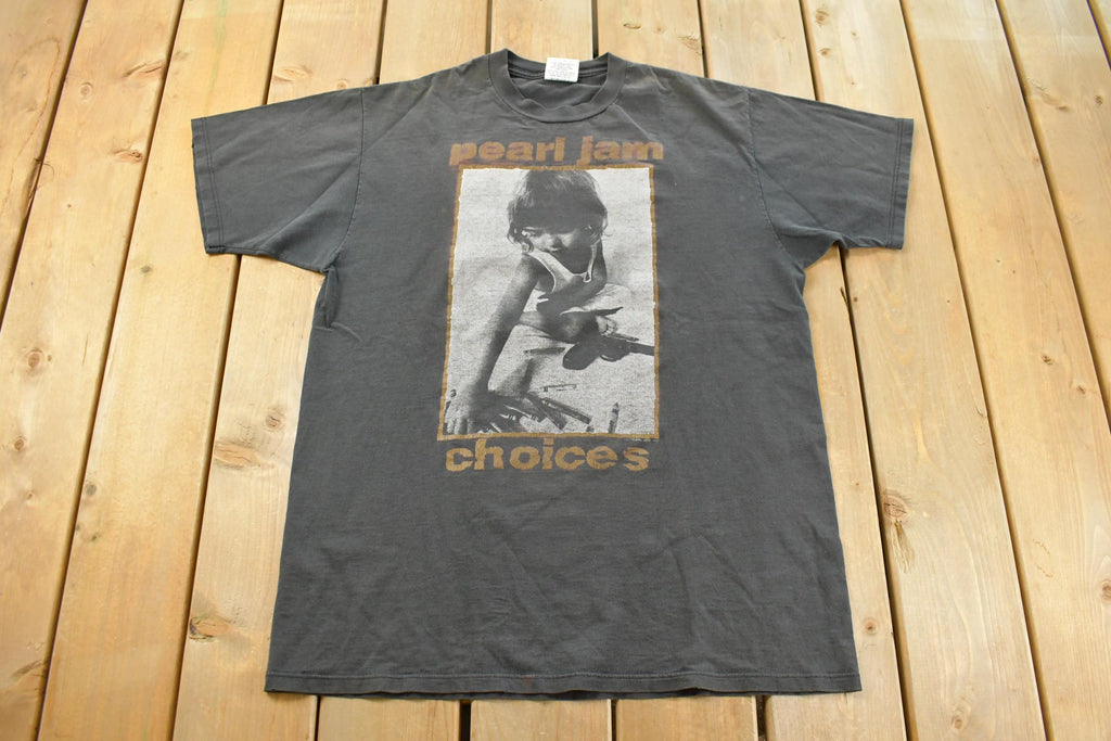 Vintage 1992 Pearl Jam Choices Band T-Shirt Men's XL