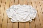 Vintage 1990 Artisans Design Bird Winter Graphic Double Collar Sweatshirt