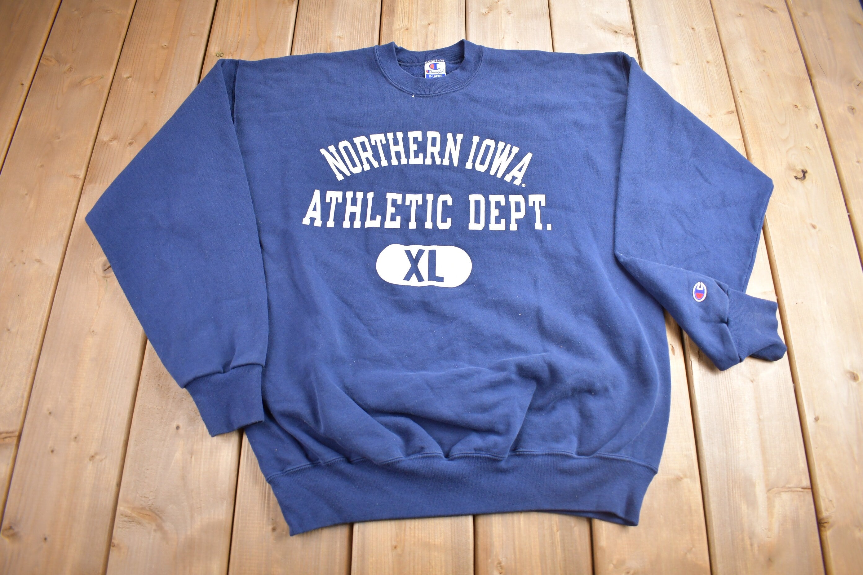 Vintage 1990s Northern Iowa Athletic Dept Collegiate Champion Crewneck