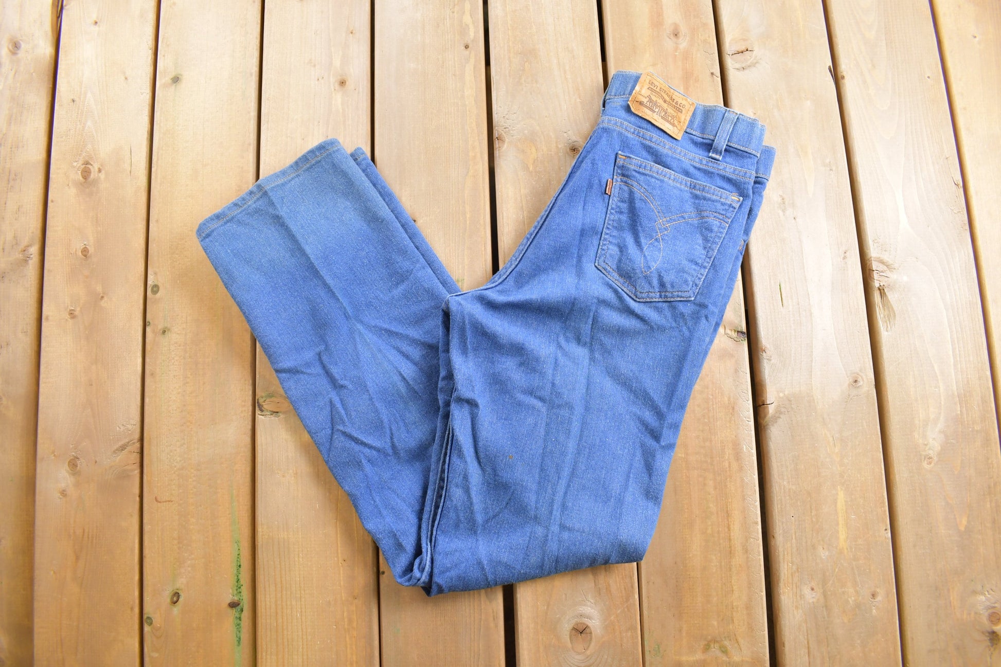 Vintage 1980s Levi's Brown Tab Action Jeans Denim Jeans Size 32 x 31