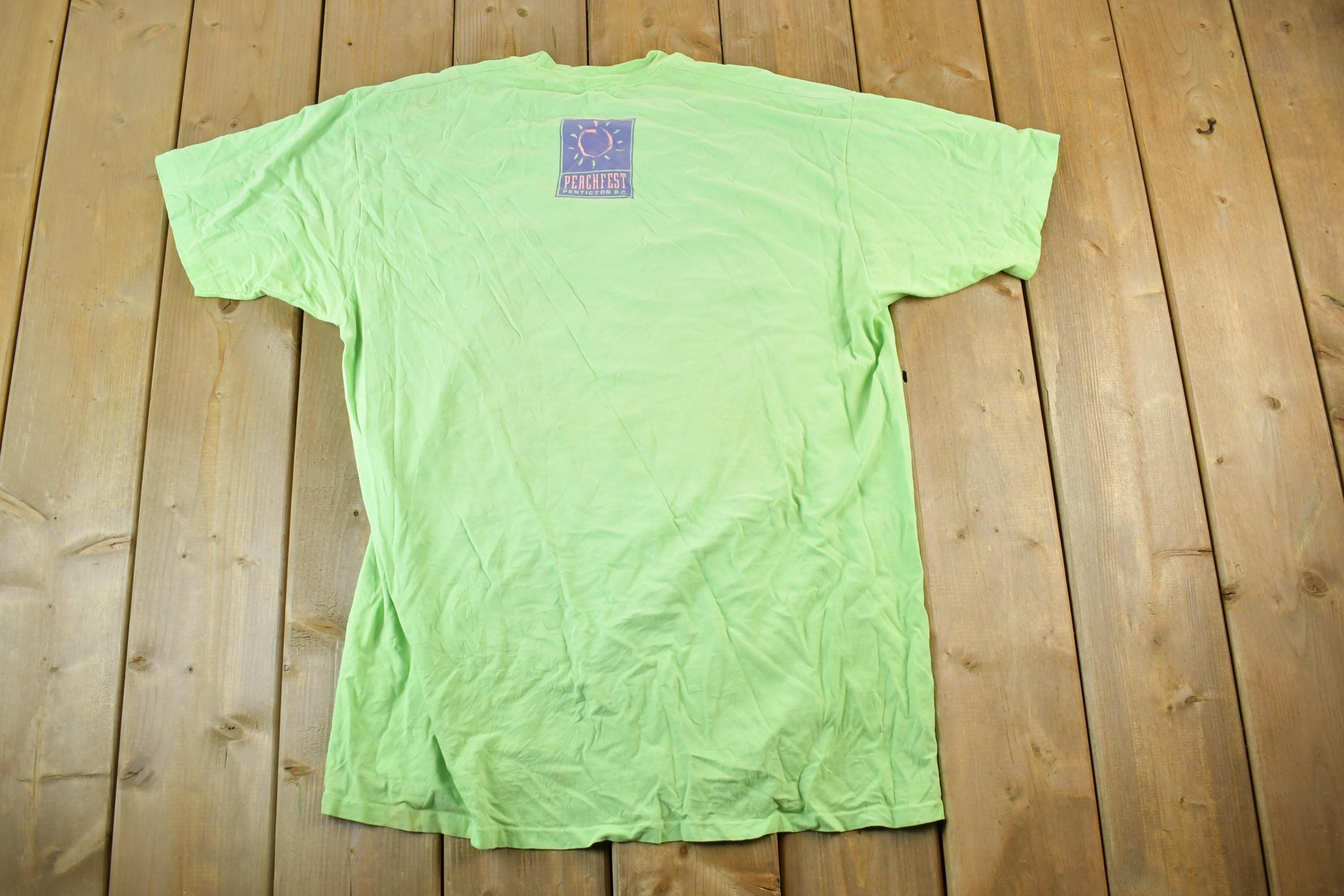 Vintage 1990s Peach fest Penticton B.C Souvenir Single Stitch Graphic Print T-Shirt Made In USA