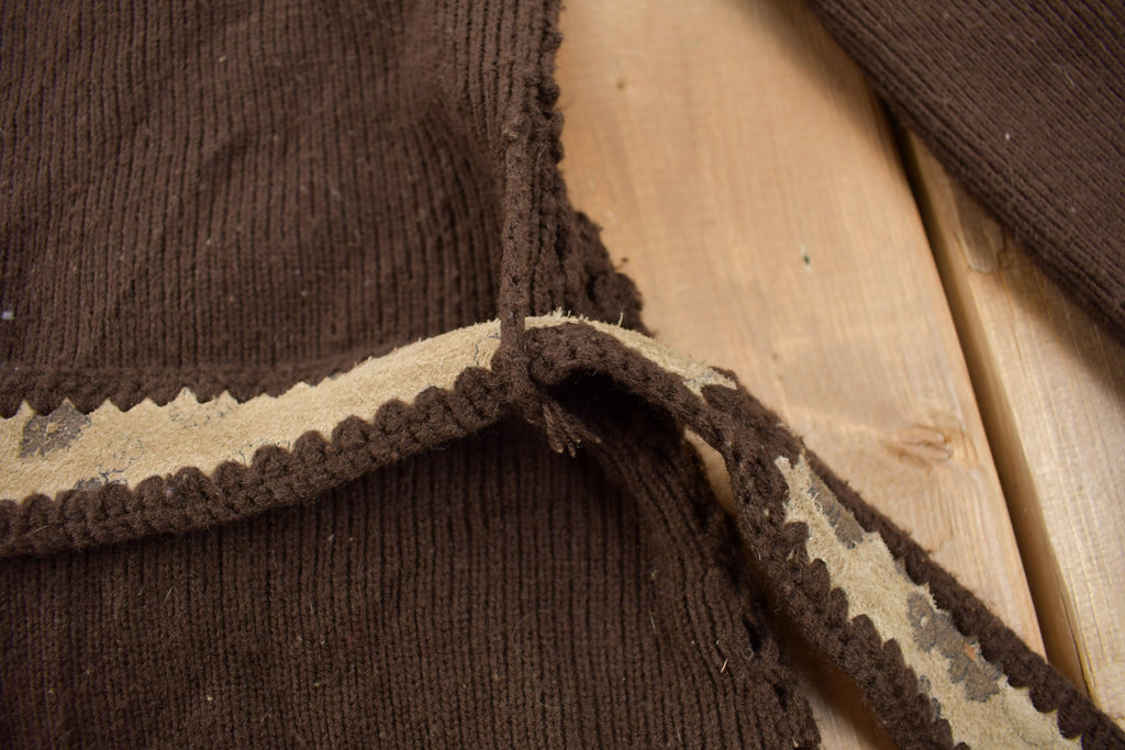 Vintage 1970's High fashion Suede Knit Coat