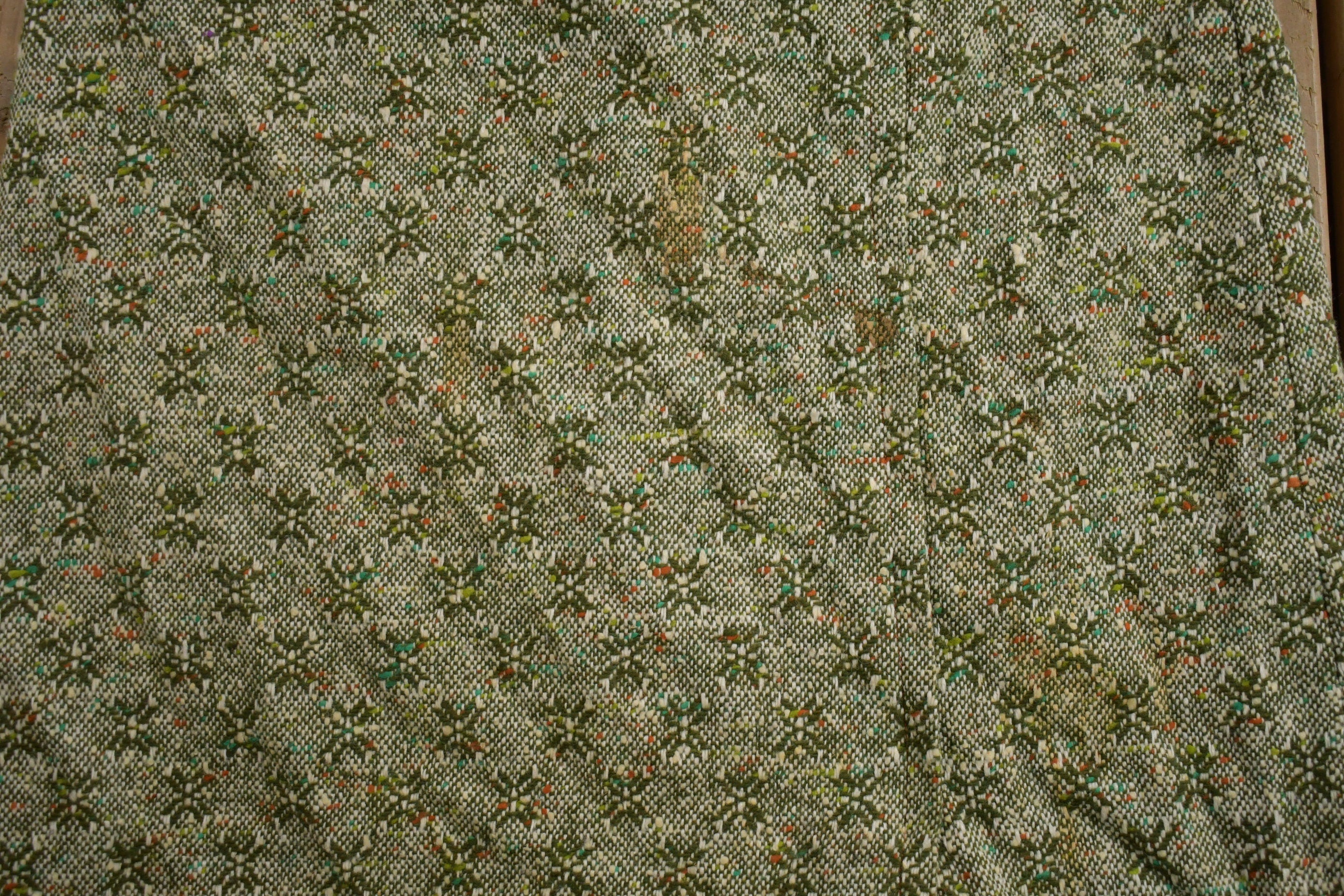 Vintage 1960s Green Skirt Size 26 x 30