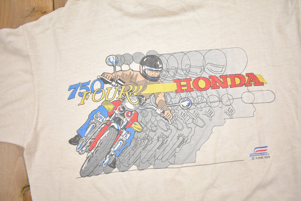 Vintage 1979 Honda 750 Four Street Bike Graphic T Shirt