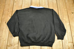 Vintage 1990s Floral Graphic Cute Collared Crewneck Sweater