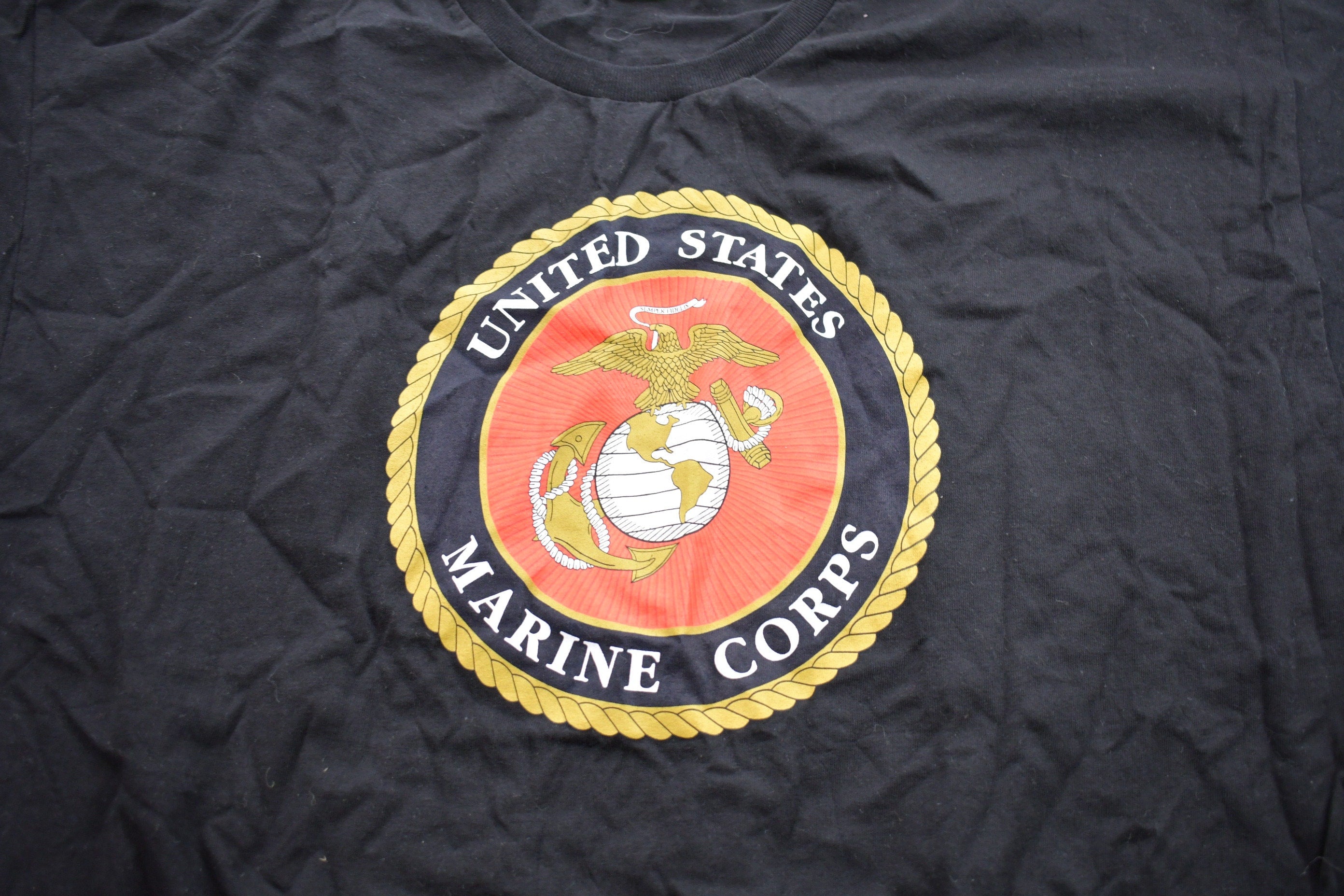 Vintage 1990s United States Marine Corp Graphic T-Shirt