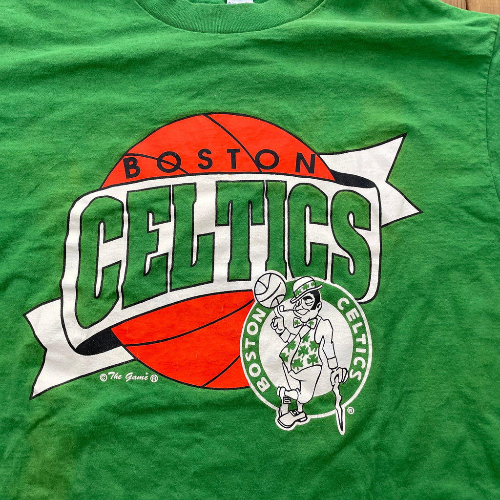 Vintage 1990s Boston Celtics The Game T-Shirt / Made In USA / Single Stitch / NBA / 90s Streetwear / Athleisure / Sportswear