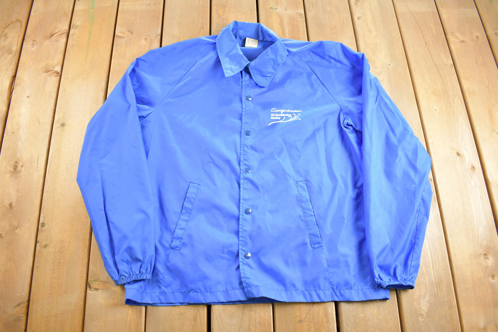 Vintage 1980s Comfortmaking Air Conditioning Heating Windbreaker Jacket